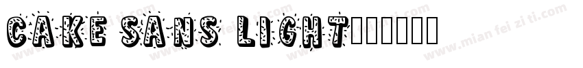 Cake Sans Light字体转换